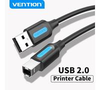 Vention - câble USB 2.0 Type B mâle vers A mâle pour imprimante Canon, Epson, HP, ZJiang, étiquette, 2.0 Metal Grey