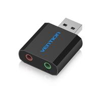 Vention-Carte son externe USB à 3.5mm,adaptateur audio pour ordinateur portable,écouteur,sauna,prise téléphone 3.5mm - Type VAB-S17-B