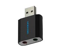 Vention Carte Son USB, Interface Audio USB, Adaptateur Casque, Carte Son pour Microphone et Haut-Parleurs, Ordinateur Portable, pour PS4, Carte Son