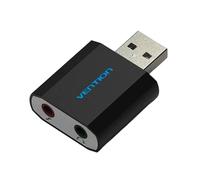 Vention Carte Son USB, Interface Audio USB, Adaptateur Casque, Carte Son pour Microphone et Haut-Parleurs, Ordinateur Portable, pour PS4, Carte Son
