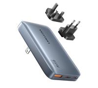 VENTION Chargeur Rapide USB C 65 W Chargeur Mural GaN à 3 Ports avec adaptateurs de Voyage pour Prises UK/US/EU pour MacBook Pro/Air,iPad Pro,Galaxy S20,Dell XPS 13,Note 20/10+,iPhone 17/16/16 Pro
