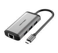Vention CNCHB station d'accueil Avec fil USB 3.2 Gen 1 (3.1 Gen 1) Type-C Gris