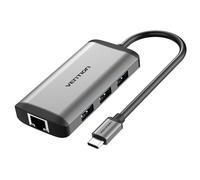 Vention CNCHB station d'accueil Avec fil USB 3.2 Gen 1 (3.1 Gen 1) Type-C Gris