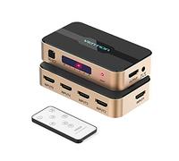 VENTION Commutateur HDMI 4K, répartiteur HDMI 5 en 1 sortie, sélecteur HDMI avec télécommande infrarouge, compatible avec PS5, PS4, PS3, Xbox, DVD, TV, Blu-ray, projecteur