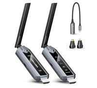 VENTION Émetteur et récepteur HDMI sans Fil 656FT/200M pour Ordinateur Portable/PC, 2,4 G+5G Plug&Play, HDMI sans Fil avec décodage 4K pour PS5 et Xbox pour vidéo/Audio sur Moniteur ou TV (1TX+1RX)