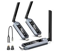 VENTION Émetteur et récepteur HDMI sans Fil 656FT/200M pour Ordinateur Portable/PC, 2,4 G+5G Plug&Play, kit d'extension HDMI sans Fil 4K pour PS5 et Xbox pour vidéo/Audio sur Moniteur ou TV (1TX+2RX)