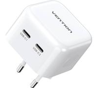 Vention Fbpw0-Eu Usb(C+C) Gan Charger (35W/35W) (White)
