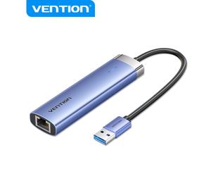 Vention Hub USB 3.0 5 en 1 - Transfert 5 Gbps - Port Ethernet Gigabit - Large Compatibilité - Contr