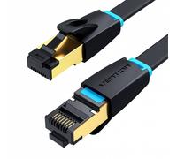 Vention IKCBG Câble réseau plat Ethernet RJ45, Cat.8, U/FTP, 1m (noir)