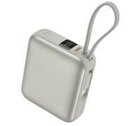 Vention Mini Power Bank 10000mAh (USB-C) avec câble USB-C intégré 35W Beige