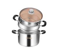VENTION Petite Couscoussier Induction 4,5L, Cuiseur Vapeur Légumes 22 cm