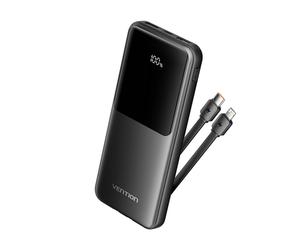 Vention Power Bank 10 000mAh - Plusieurs interfaces USB - Charge rapide - Sortie totale 3A - Couleur