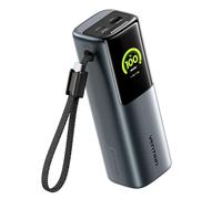 VENTION Power Bank 20000mAh 165W, Batterie Externe Charge Rapide avec Écran Digital et Emoji, Câble USB-C Intégré, 2×USB-C + USB-A, Compatible avec MacBook Pro, iPad, Dell, iPhone 17/16/15, Galaxy