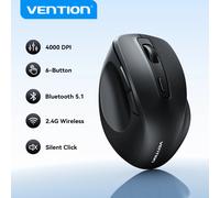 Vention souris sans fil Bluetooth 5.1 USB 2.4G double Mode ergonomique 4000 DPI muet 6 boutons souris pour MacBook tablette ordinateur portable souris Dual-mode kit