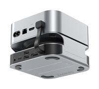 VENTION Station d’Accueil 10-en-1 pour Mac Mini M4 / M4 Pro, Support en Aluminium, DisplayPort 4K@240Hz, Boîtier SSD M.2 NVMe Jusqu’à 8 to, 5 Ports USB-A & USB-C 10 Gbps, Lecteur SD/TF, Prise 3,5 mm