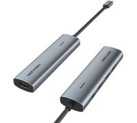 Vention Station d'accueil 5-en-1 USB-C vers HDMI / 3x USB 3.0 / PD Type alliage d'aluminium gris 0.15M