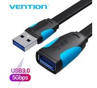 Vention USB 3.0 câble d'extension mâle à femelle câble d'extension vitesse rapide USB 3.0 câble étendu pour ordinateur portable USB 2.0 Extension USB 2.0 Noir CBC