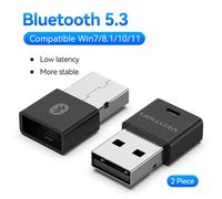 Vention USB Bluetooth adaptateur 5.3 5.4 Dongle pour PC haut-parleur sans fil souris clavier musique Audio récepteur émetteur Bluetooth - Type [Bluetooth v5.3]-2pcs