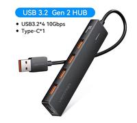 Vention USB C Hub 10Gbps type-c 3.2 Gen2 répartiteur USB Type C Hub 4 ports USB 3.2 pour MacBook Pro Air Type C adaptateur Multiport - Type USB-A 3.2 10Gbps A4