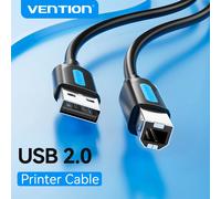 Câble d'imprimante Vention USB 2.0 mâle vers USB-B mâle - 5 m - Noir