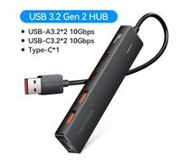 Vention Usb Hub 4 ports ABS Hub USB 3.2 10Gbps pour ordinateur portable adaptateur multi-répartiteur pour Xiaomi Macbook PC accessoires informatiques - Type USB-A 3.2 10Gbps 2