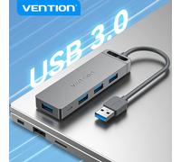 Vention USB Hub haute vitesse 4 Ports Multi USB 3.0 vers USB 3.0 Hub adaptateur répartiteur pour MacBook Pro iPad Pro Xiaomi Lenovo USB Hub USB 3.0 HUB-1M