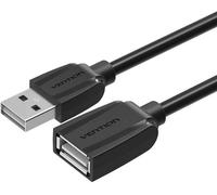 Vention VAS-A44-B200 Câble de rallonge USB 2.0 VAS-A44-B200/ USB mâle - USB femelle/ 480Mbps/ 2m/ Noir