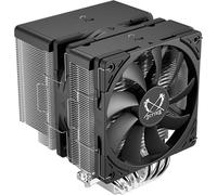 Ventirad Scythe Fuma 3 pour processeur, compatible Intel LGA1700, LGA1151 et AMD AM5/Ryzen, 120 mm, double tour, capot supérieur noir.