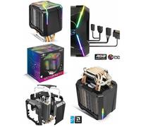 Ventirad - SPIRIT OF GAMER - AIRCOOLER PRO - Silencieux - Double Radiateur RGB - 92 mm