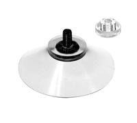 ventouse 40mm-tige M4 x 6mm en PA6 et écrou moleté transparent