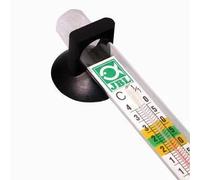 JBL Thermomètre à ventouse élastique, dia 12 mm, 2 pces, Noir, Classique, Analogique, Alimenté par pile, Facilité d'installation et fixation sécurisée pour aquariums terrariums