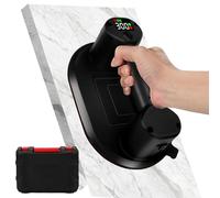 Ventouse à Batterie pour Carreaux, Ventouse électrique avec Batterie 4000 mA, Longueur 24 cm, Ventouse à Vide Portable Numérique, 2 Moteurs, Force d’Aspiration de 300 kg, Écran LCD