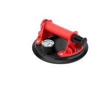 Ventouse à vide manuelle de 8 pouces avec manomètre - élévateur robuste de 200 kg for granit, carrelage et verre(Set A-Red)