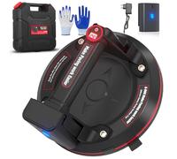 Ventouse Carrelage Electrique, 8" Ventouse Vitre avec Écran LCD, Batterie 3000 mAh, Valise Portable, Industriel à Ventouses en Verre pour Soulever de Vitre,Carrelage,Meubles, Charge 270 KG (1 Pièce)