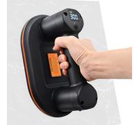 Ventouse Carrelage Electrique pour Carrelage, Verre, Marbre, Capacité D'aspiration de 300 kg, 2 Moteurs Batterie 4000 mAh, Écran LCD-Ventouse Vitrier
