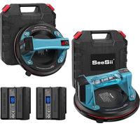 Ventouse de levage, 20 cm de diamètre, capacité de charge de 272 kg, 4X batterie 2X chargeur