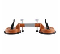 Ventouse de sol - Outil d'installation de comptoir - Orange - 150 mm - Ventouse robuste en aluminium - Extracteur de verre sous vide pour niveler les joints dans les comptoirs en pierre, les carreaux