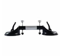 Ventouse de sol - Outil d'installation de comptoir - Ventouse noire de 130 mm - Extracteur de verre sous vide en aluminium robuste pour niveler les joints dans les comptoirs en pierre, les carreaux de