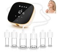Ventouse électrique 3 en 1 pour le visage avec 6 ventouses, masseur facial Gua Sha sous vide, 4 modes, 12 niveaux d'aspiration, bouton de sécurité, raffermit les contours du visage et favorise