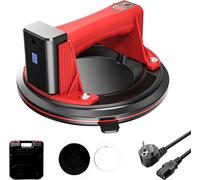 Ventouse électrique à vide, capacité de charge 200 kg, construction en caoutchouc durable, boîte plastique rouge
