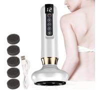 Ventouse électrique portable de 19,1 cm | Massage ABS - Ensemble d'aspiration des tissus profonds pour la maison - Ventouse électrique moderne combine l'ancienne et la technologie, comprend 4