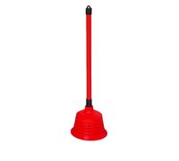 Ventouse en caoutchouc - Grande ventouse - 160 mm - Déboucheur parfait pour toilettes propres, baignoire ou lavabo - Outil de débouchage - Rouge