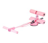 Ventouse en silicone avec corde réglable pour exercices abdominaux, maintien sûr sur le marbre et le carrelage, design compact gris (rose)