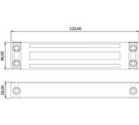 Ventouse extérieure en applique IP67 400KG - SEWOSY - EXT400CTC