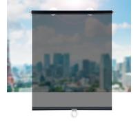 Ventouse Pare-Soleil,Solaire de Rideau Balcon rétractable Automatique Store Enrouleur Salle de Bains Isolation Thermique Stores à Rouleau occultants Haute définition (45x150cm)