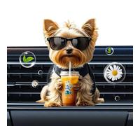 Ventouse Parfum Voiture Diffuseur de Parfum Acrylique Design | Brume Parfumée Chien Mignon pour Trajet Domicile-Travail Maison Été Hommes Femmes