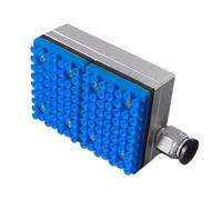 Ventouse pneumatique intégrée for PCB/Tubes à essai-ventouse en aluminium 60x42mm avec clapet anti-retour, buse de manipulation automatisée