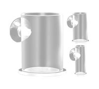 Ventouse pour aquarium, tube d'alimentation pour poissons, distributeur de nourriture fixe, outil de libération de forme cylindrique lisse pour grands et petits aquariums
