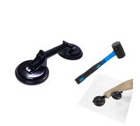 Ventouse pour fenêtre - Double lève-vide pour carrelage et charges lourdes - Cric multifonction pour sol en granit, rebord de fenêtre, miroir, carrelage