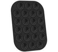Ventouse rectangulaire pour téléphone avec 22 ventouses en silicone, support porte-téléphone polyvalent, couleur noire, 9 x 6 cm